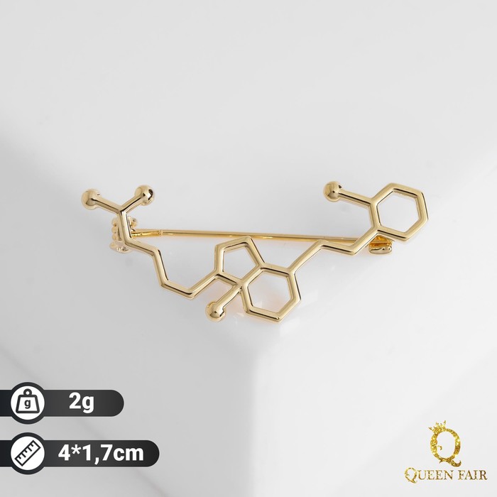 Брошь "Молекулы", цвет золото
Брошь "Молекулы", цвет золото