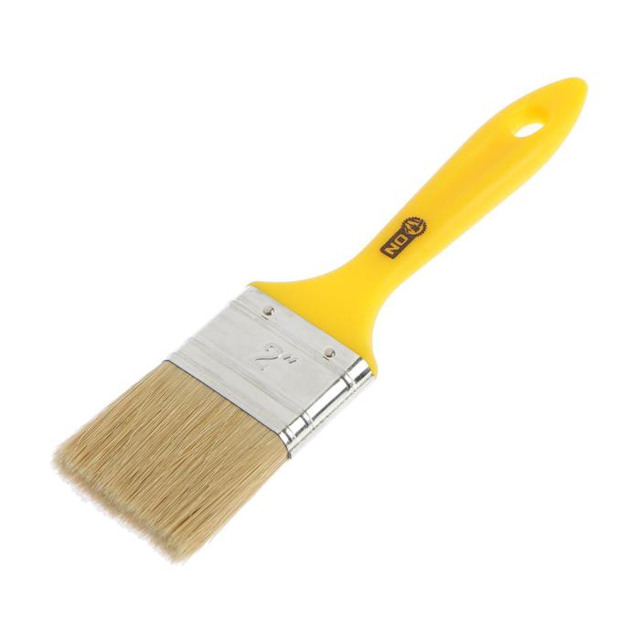 Кисть малярная ON, 50 мм, натуральная щетина, пластиковая ручка
Кисть малярная ON, 50 мм, натуральная щетина, пластиковая ручка