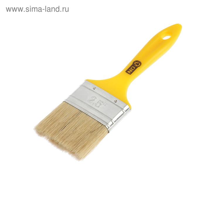Кисть малярная ON, 63 мм, натуральная щетина, пластиковая ручка
Кисть малярная ON, 63 мм, натуральная щетина, пластиковая ручка