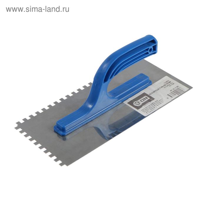 Гладилка ON, 130х270 мм, зуб 6х6 мм, нержавеющая сталь, пластиковая ручка
Гладилка ON, 130х270 мм, зуб 6х6 мм, нержавеющая сталь, пластиковая ручка