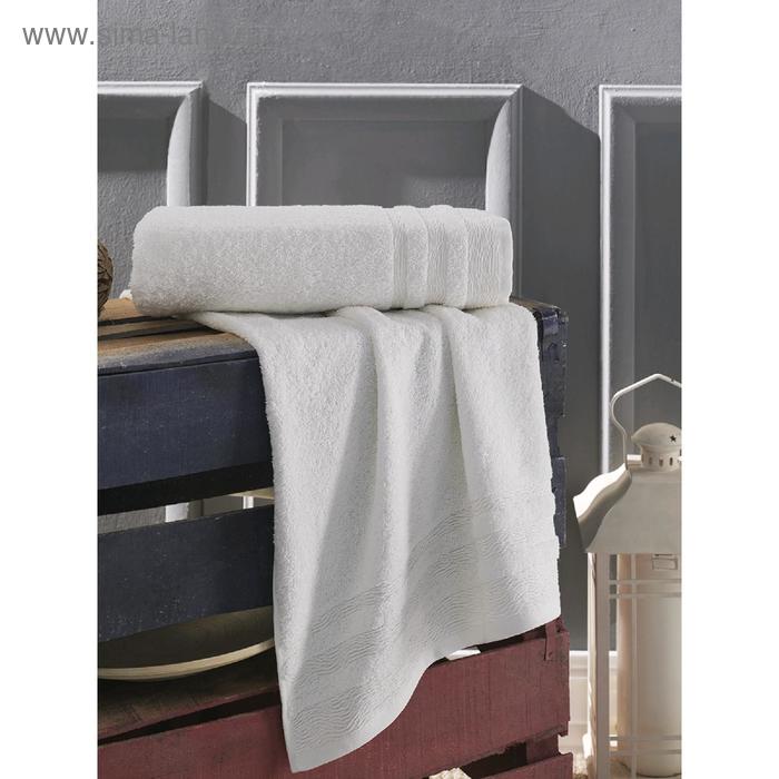 фото Полотенце derin, размер 70 х 140 см, цвет кремовый karna