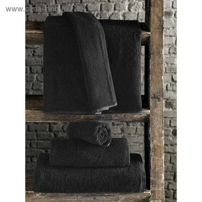 фото Полотенце efor, размер 90 x 150 см, цвет черный karna