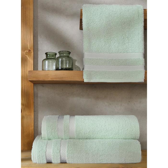 фото Полотенце petek, размер 50x100 см, цвет зелёный karna