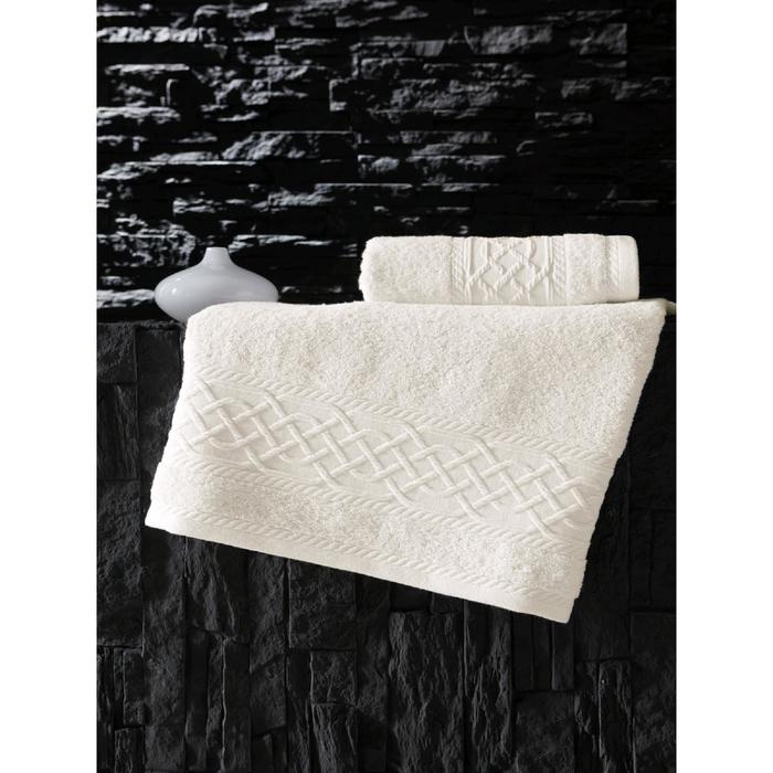 фото Полотенце gravit, размер 70 х 140 см, цвет экрю karna