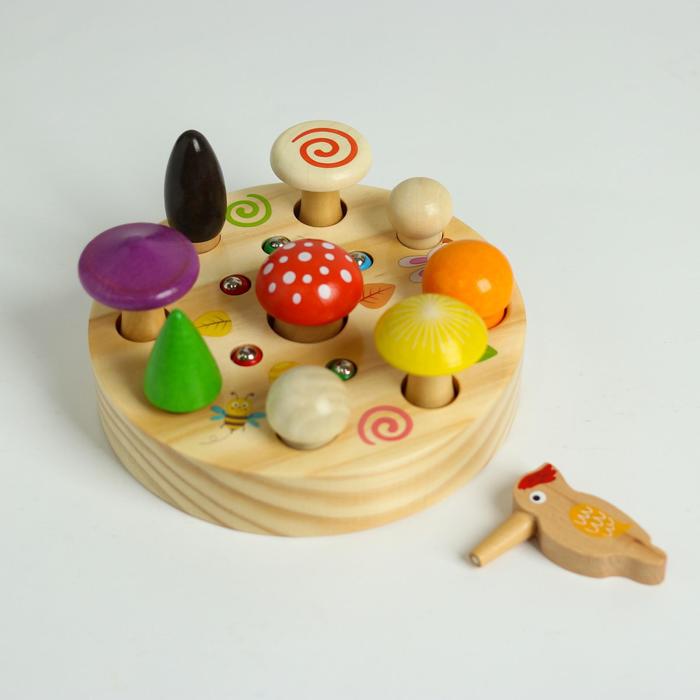 Развивающая игра «Рыбалка + грибы» на магнитах 16х16х6 см
Развивающая игра «Рыбалка + грибы» на магнитах 16х16х6 см