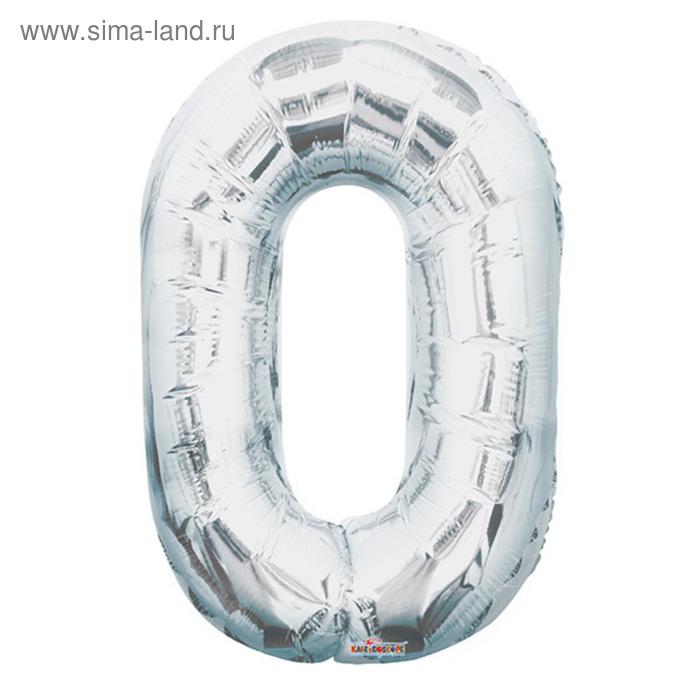 Шар фольгированный 34" цифра "0" серебро 
Шар фольгированный 34" цифра "0" серебро