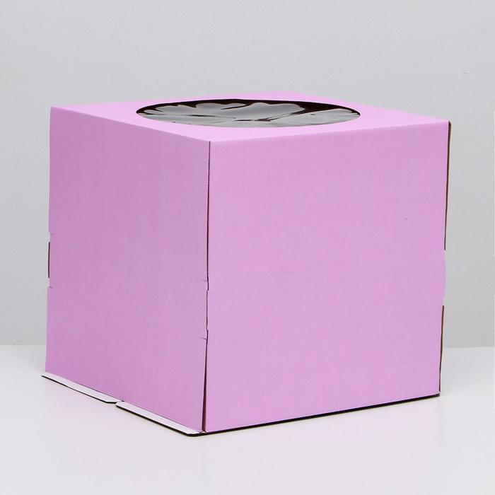 Кондитерская коробка, с окном, сиреневая, 30 х 30 х 30 см
Кондитерская коробка, с окном, сиреневая, 30 х 30 х 30 см