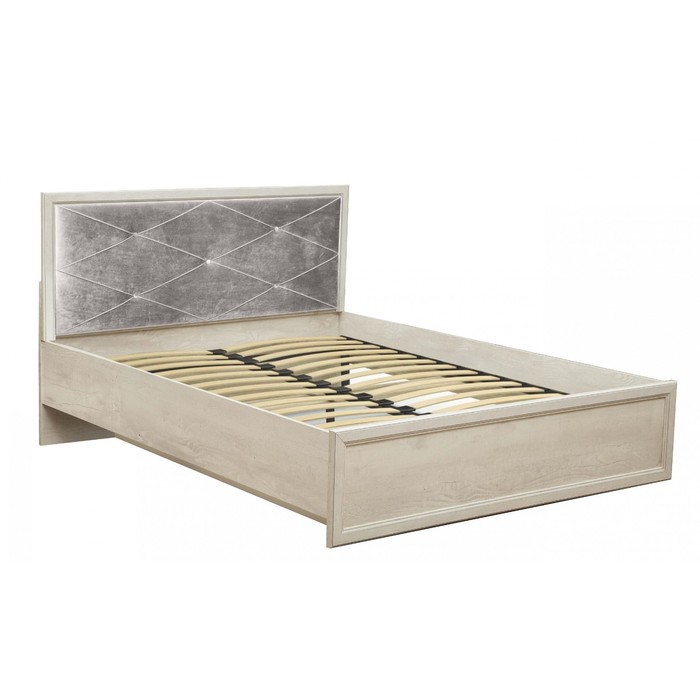 фото Кровать «сохо», 140×200 см, ортопедическое основание, цвет бетон пайн белый / бетон пайн патина олмеко