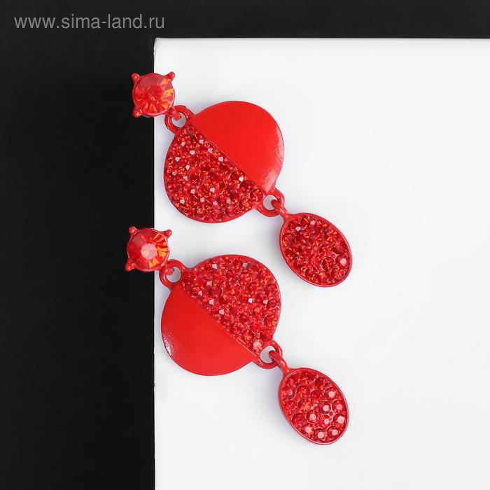 Серьги со стразами "Крис", цвет красный
Серьги со стразами "Крис", цвет красный