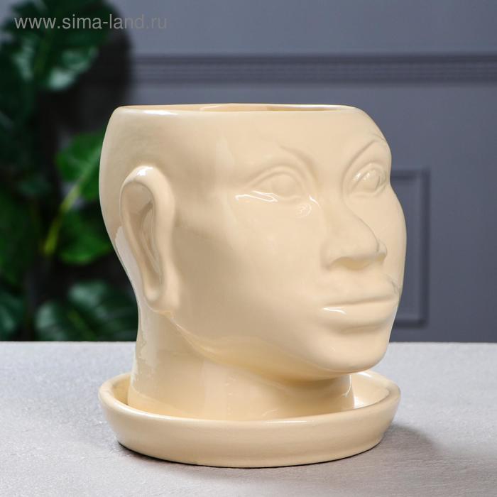 Горшок для цветов "Голова африканки", глазурь, бежевое, керамика, 1.4 л
Горшок для цветов "Голова африканки", глазурь, бежевое, керамика, 1.4 л