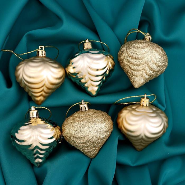 Украшение ёлочное "Луковицы блеск" 6 см (набор 6 шт) золото
Украшение ёлочное "Луковицы блеск" 6 см (набор 6 шт) золото