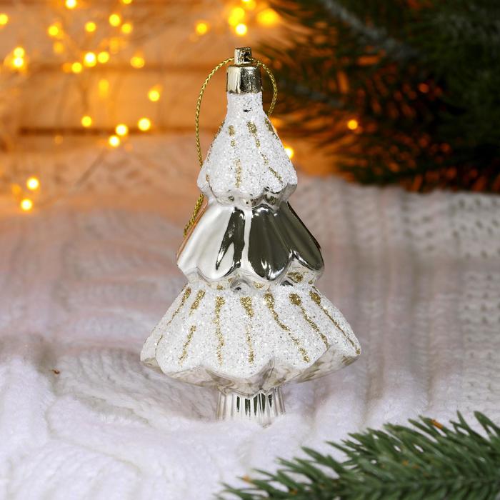 Украшение ёлочное "Ёлочка в снегу" 6х9,5 см (набор 2 шт) серебристо-белый
Украшение ёлочное "Ёлочка в снегу" 6х9,5 см (набор 2 шт) серебристо-белый