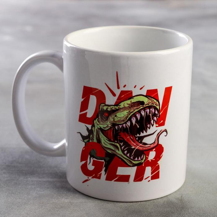 Кружка "Опасен не на шутку" динозавр, 320 мл
Кружка "Опасен не на шутку" динозавр, 320 мл