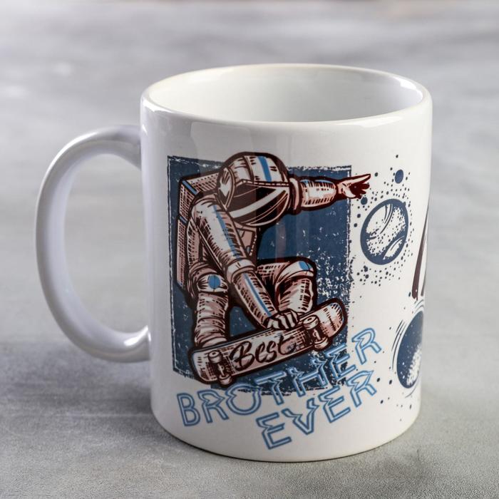 Кружка "Best brother ever" космонавт, 320 мл
Кружка "Best brother ever" космонавт, 320 мл