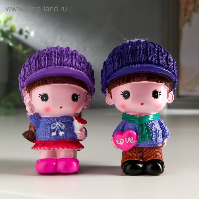 Сувенир полистоун "Малыш/Малышка в сиреневой кепке" набор 2 шт 9,5х5,8х5,5 см
Сувенир полистоун "Малыш/Малышка в сиреневой кепке" набор 2 шт 9,5х5,8х5,5 см