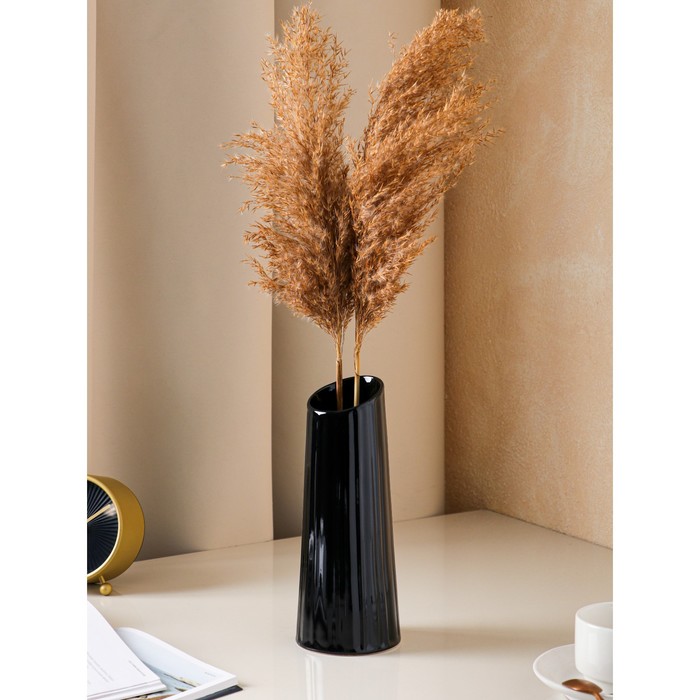 Ваза керамическая "Аврора", настольная, черная, 25 см
Ваза керамическая "Аврора", настольная, черная, 25 см