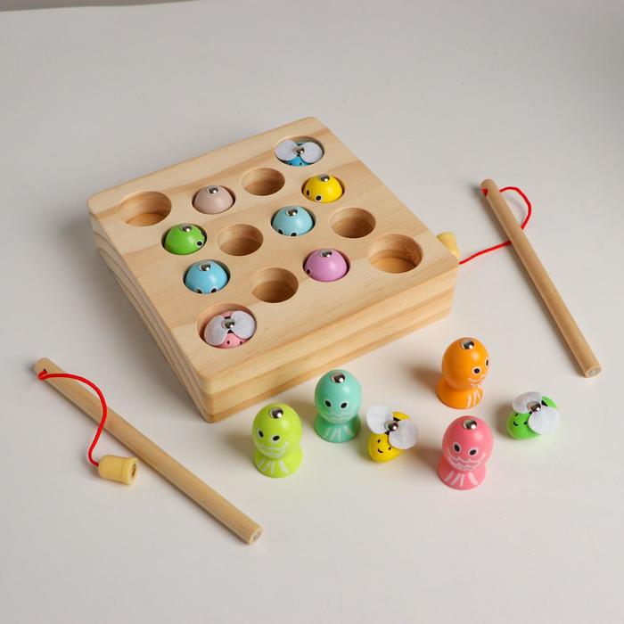 Игрушка развивающая рыбалка «Рыбки + пчёлки» 16×16×4 см
Игрушка развивающая рыбалка «Рыбки + пчёлки» 16×16×4 см