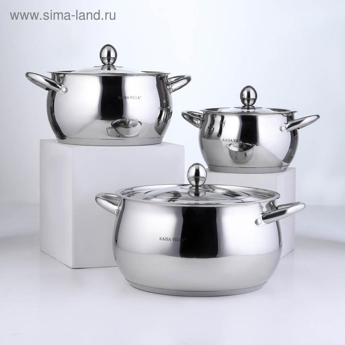 Набор посуды «Танто», 3 предмета: 2/3,8/6,3 л, индукция
Набор посуды «Танто», 3 предмета: 2/3,8/6,3 л, индукция