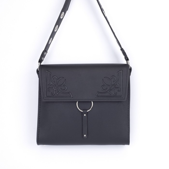 Сумка-мессенджер на клапане, наружный карман, цвет чёрный
Сумка-мессенджер на клапане, наружный карман, цвет чёрный
