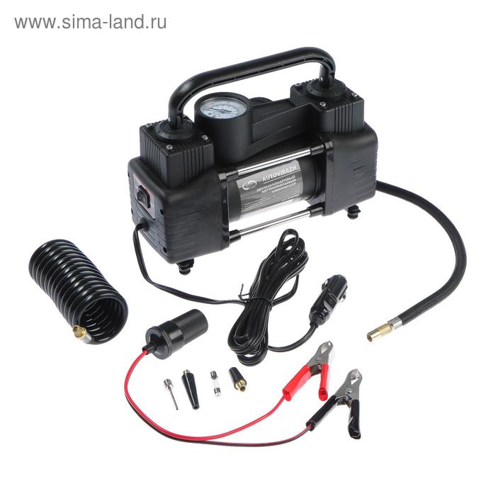 Компрессор автомобильный, двухцилиндровый Autovirazh 75 л/мин с манометром AV-010750
Компрессор автомобильный, двухцилиндровый Autovirazh 75 л/мин с манометром AV-010750