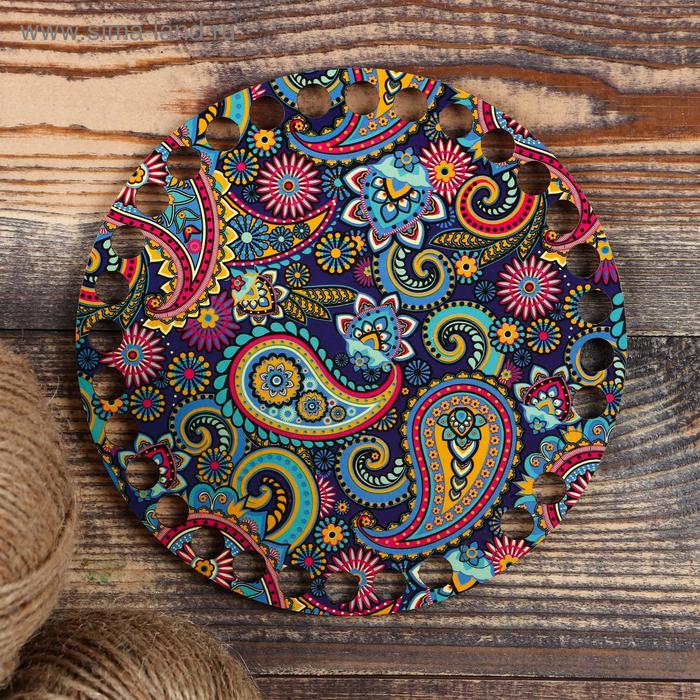 Заготовка для вязания "Круг Химия цвета", донышко фанера, размер 15 см
Заготовка для вязания "Круг Химия цвета", донышко фанера, размер 15 см