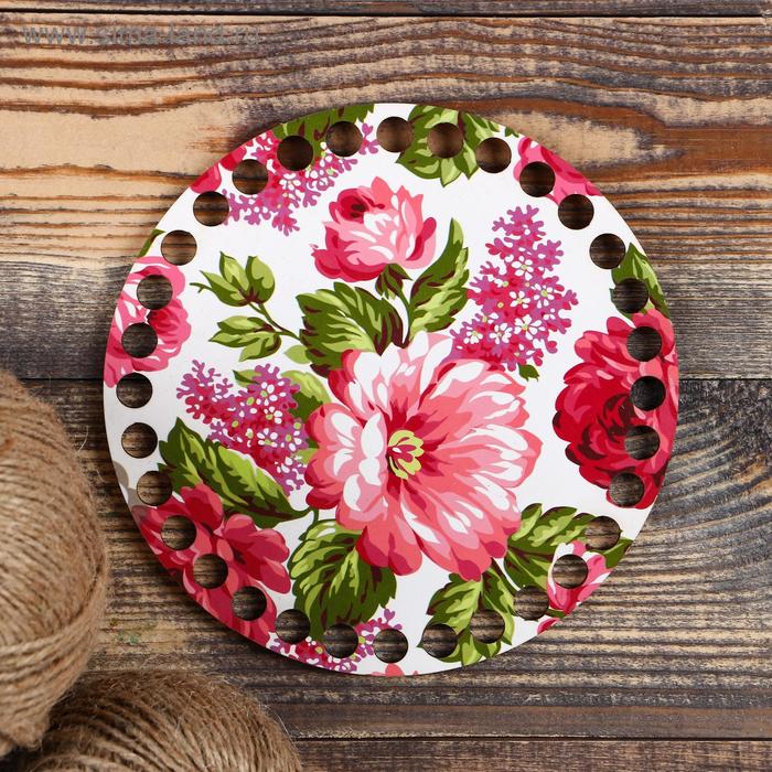 Заготовка для вязания "Круг Цветник", донышко фанера, размер 15 см
Заготовка для вязания "Круг Цветник", донышко фанера, размер 15 см