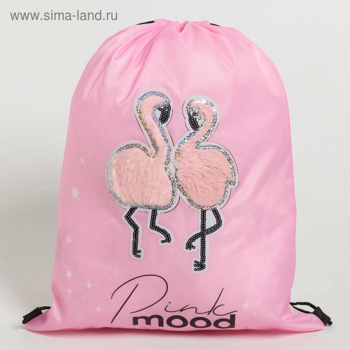 фото Сумка для обуви «pink mood», с пайетками, размер 43х33х0,5 см artfox