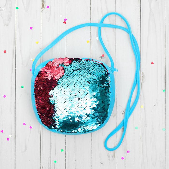 Сумка «Хамелеон», с пайетками, цвет голубо-розовый
Сумка «Хамелеон», с пайетками, цвет голубо-розовый