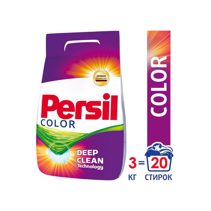 Стиральный порошок Persil Color, автомат, 3 кг
Стиральный порошок Persil Color, автомат, 3 кг
