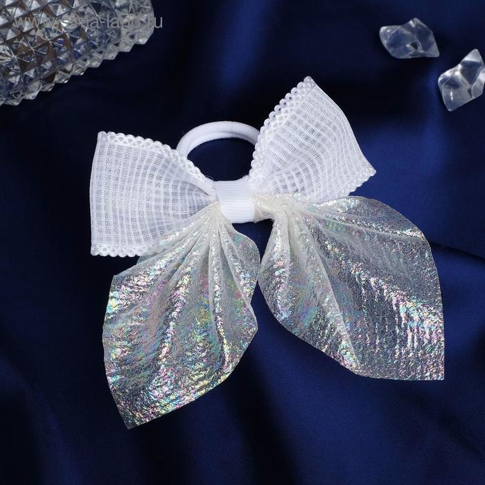 Резинка для волос "Бантик с переливами" 8,5х10 см, серебристо-белый
Резинка для волос "Бантик с переливами" 8,5х10 см, серебристо-белый