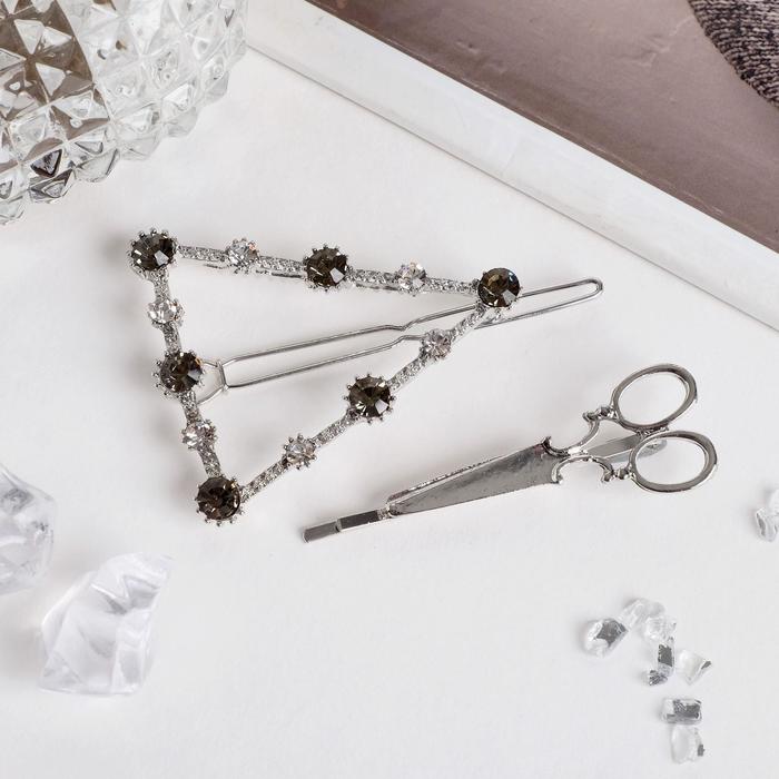 Набор для волос "Веста" (зажим 1 шт, невидимка 1 шт) 6 см, серебро
Набор для волос "Веста" (зажим 1 шт, невидимка 1 шт) 6 см, серебро