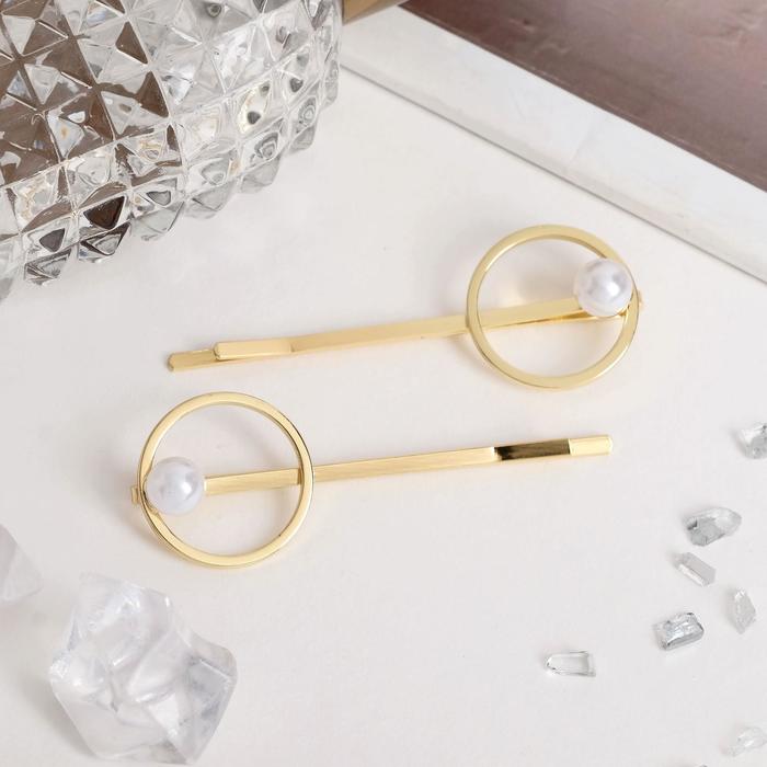 Невидимка для волос "Беатрис" (набор 2 шт) 5,7 см, золото
Невидимка для волос "Беатрис" (набор 2 шт) 5,7 см, золото