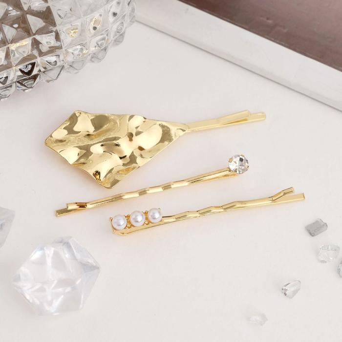 Невидимка для волос "Джессика" (набор 3 шт) 5 и 5,5 см, золото
Невидимка для волос "Джессика" (набор 3 шт) 5 и 5,5 см, золото