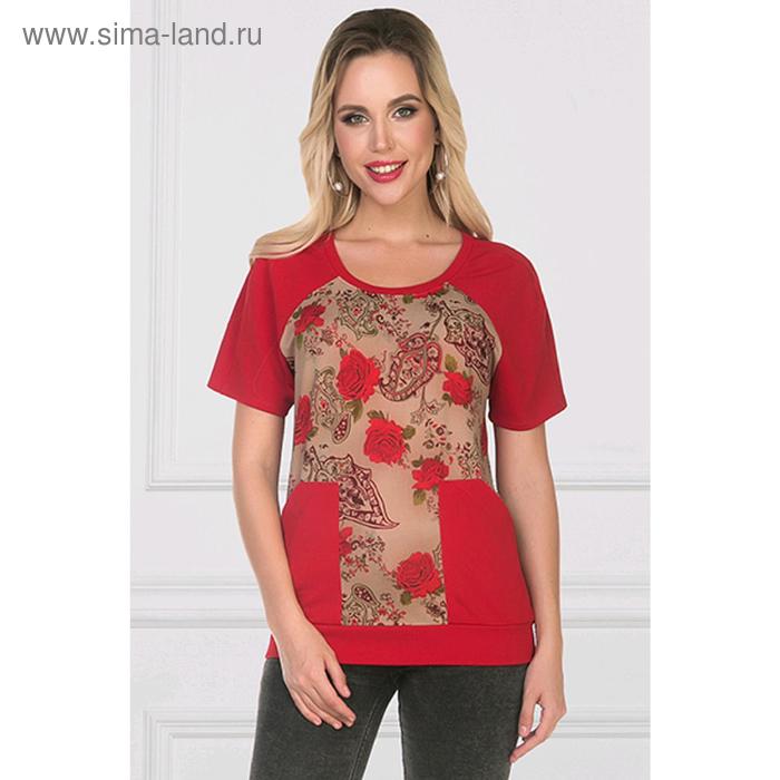 Блузка «Комизо ред роуз», размер 48 
Блузка «Комизо ред роуз», размер 48