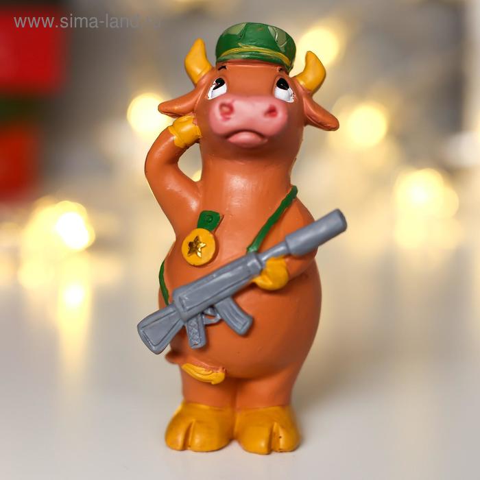 Сувенир полистоун "Бык военный - Наша служба и опасна и трудна"
Сувенир полистоун "Бык военный - Наша служба и опасна и трудна"