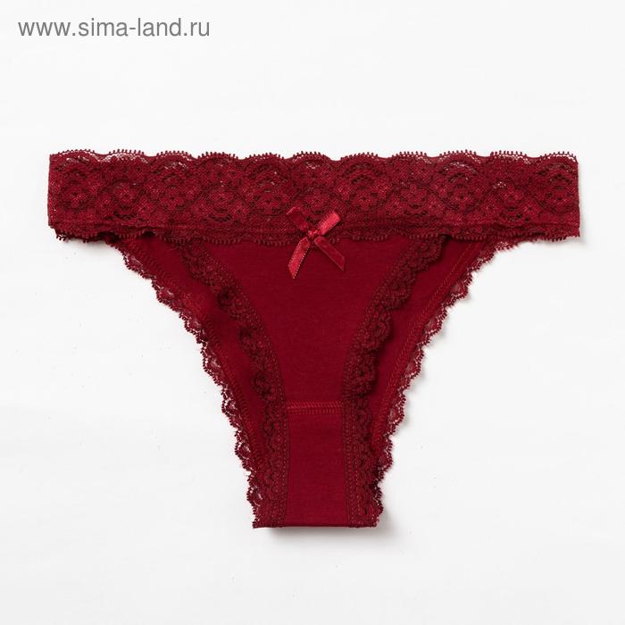 Трусы женские танга, цвет бордовый, размер 40-42 (M)
Трусы женские танга, цвет бордовый, размер 40-42 (M)