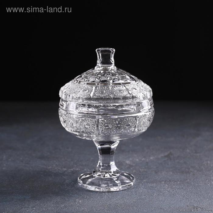 Конфетница стеклянная на ножке «Астория», 11,5×16 см
Конфетница стеклянная на ножке «Астория», 11,5×16 см