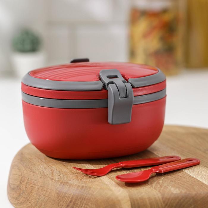 Ланч-бокс 2 уровня с вилкой и ложкой QLux, 15×14,5×9 см, цвет МИКС
Ланч-бокс 2 уровня с вилкой и ложкой QLux, 15×14,5×9 см, цвет МИКС