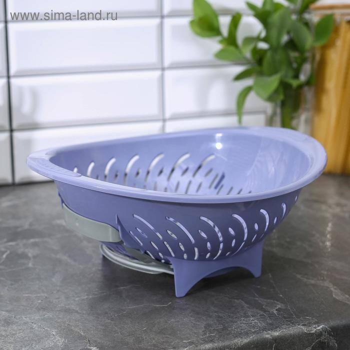 Дуршлаг с раздвижным дном, 33,2×29,2×13,8 см, цвет МИКС
Дуршлаг с раздвижным дном, 33,2×29,2×13,8 см, цвет МИКС