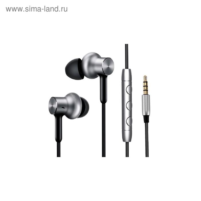фото Наушники xiaomi mi in-ear headphones pro hd, вакуумные, микрофон, серебристые (zbw4369ty)