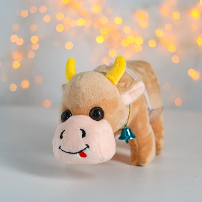 Мягкая игрушка «Бычок с колокольчиком», на присоске, цвета МИКС
Мягкая игрушка «Бычок с колокольчиком», на присоске, цвета МИКС