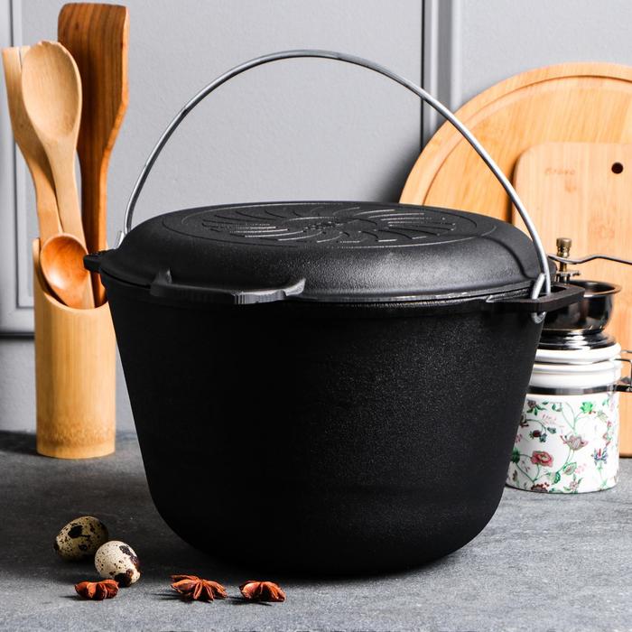 Казан чугунный литой, с крышкой-сковородой, 8 л, ТМ BRIZOLL
Казан чугунный литой, с крышкой-сковородой, 8 л, ТМ BRIZOLL