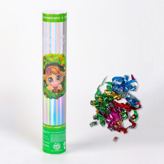 Хлопушка пневматическая «Счастья в Новом Году!», 30 см
Хлопушка пневматическая «Счастья в Новом Году!», 30 см