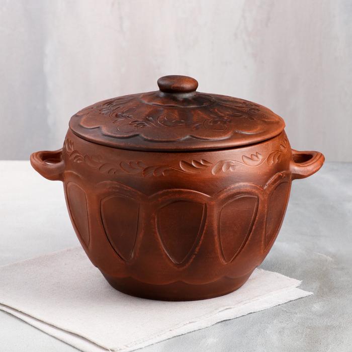 Супник "Капля", декор, красная глина, 3.5 л
Супник "Капля", декор, красная глина, 3.5 л