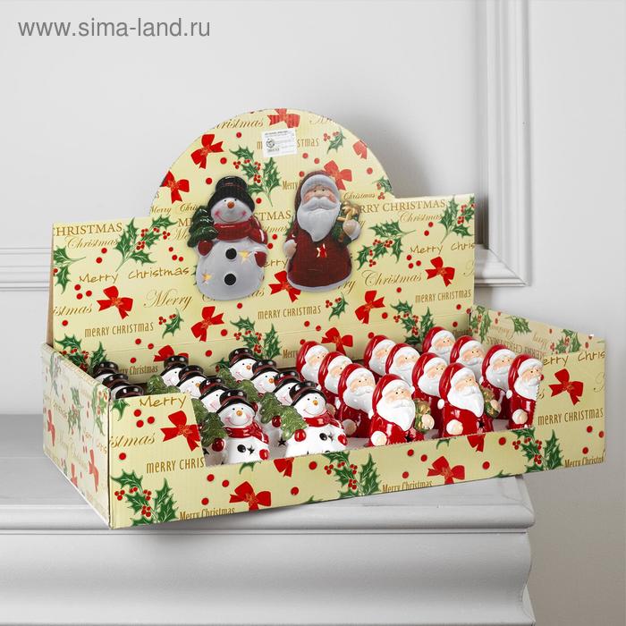 Набор светодиодных фигур «Дед Мороз и снеговик» 24 шт., керамика, батарейки AG13х2, свечение тёплое белое
Набор светодиодных фигур «Дед Мороз и снеговик» 24 шт., керамика, батарейки AG13х2, свечение тёплое белое