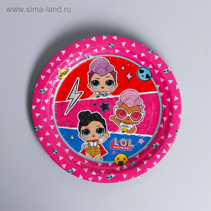 Тарелка бумажная «ЛОЛ», диско, 18 см, набор 6 шт. 
Тарелка бумажная «ЛОЛ», диско, 18 см, набор 6 шт.