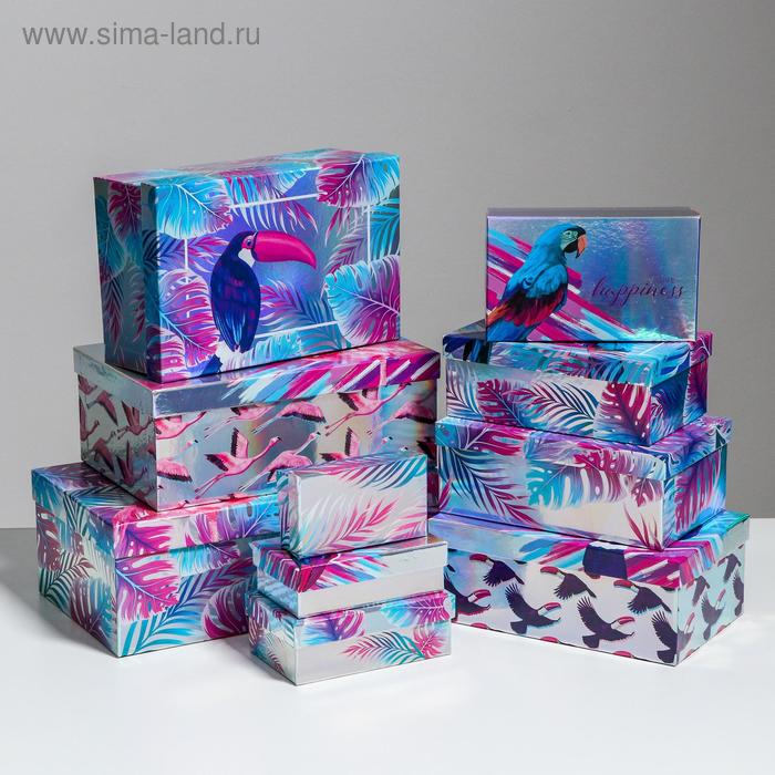 Набор иридисцентных коробок 10 в 1 «Тропики», 12 × 7 × 4 - 32.5 × 20 × 12.5 см
Набор иридисцентных коробок 10 в 1 «Тропики», 12 × 7 × 4 - 32.5 × 20 × 12.5 см