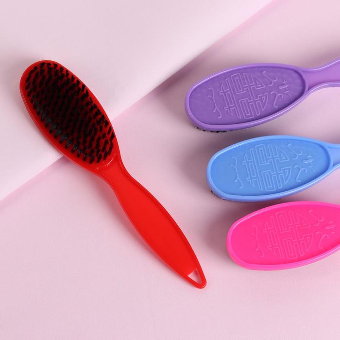 Расчёска массажная, 4,5 × 20 см, цвет МИКС 
Расчёска массажная, 4,5 × 20 см, цвет МИКС