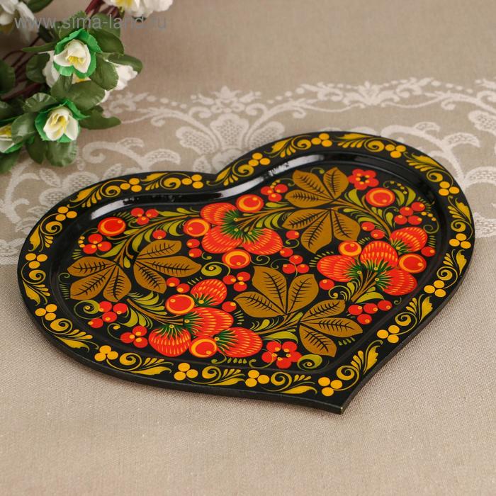 Поднос "Сердце", 25х20 см, хохлома
Поднос "Сердце", 25х20 см, хохлома