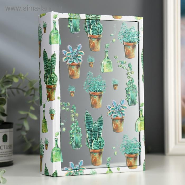 Шкатулка-книга дерево кожзам "Суккуленты в горшках" зеркало 26х17,5х5 см
Шкатулка-книга дерево кожзам "Суккуленты в горшках" зеркало 26х17,5х5 см